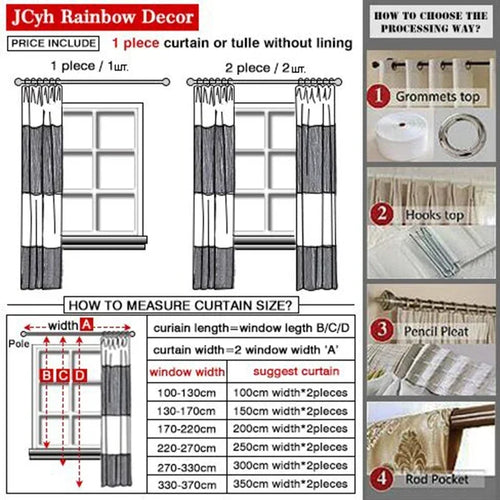 Voilage tulle semi froissé moderne pour salon chambre