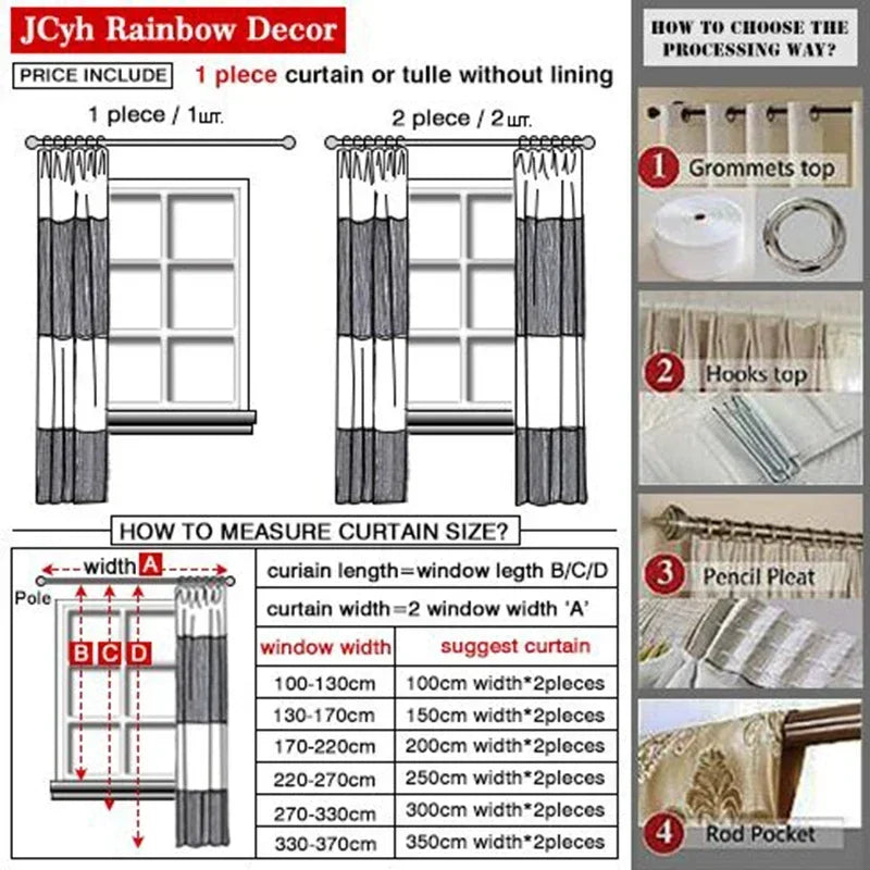 Voilage tulle semi froissé moderne pour salon chambre - vue 7 sur 9