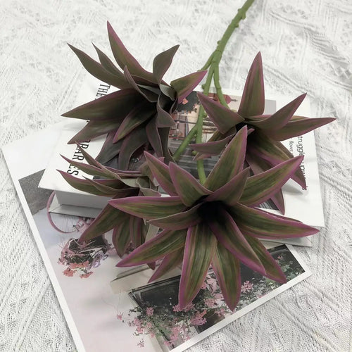 plante tropicale en pot avec palmier et bambou décoratif - vue 16 sur 18