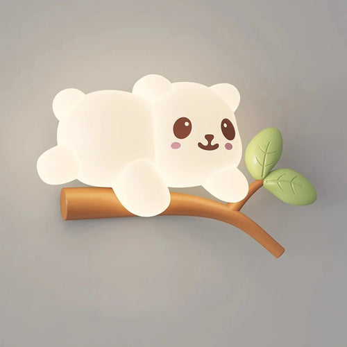 applique murale led ours dessin animé pour chambre d'enfants