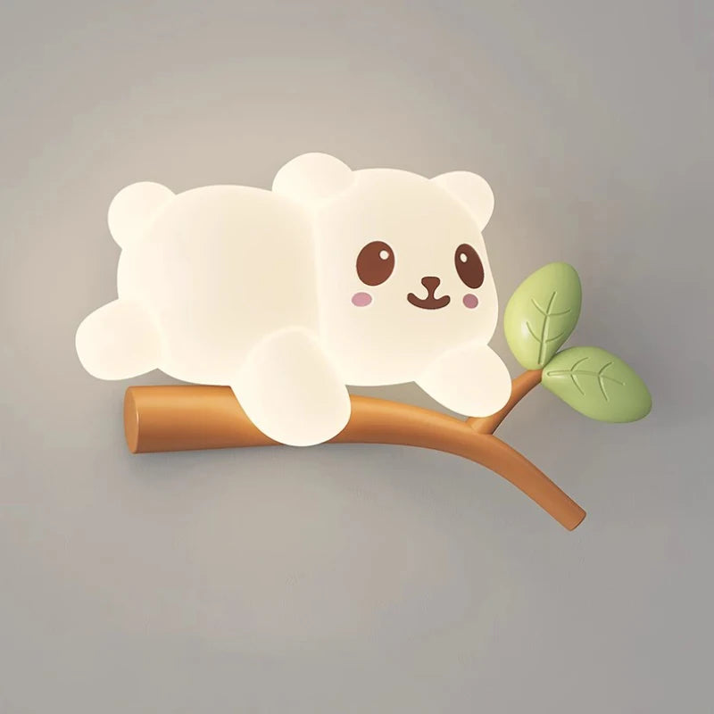 applique murale ours créatif pour chambre d'enfant décoration lumineuse - vue 6 sur 10