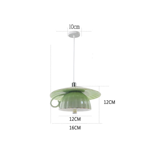 suspension moderne en céramique led théière pour cuisine - vue 25 sur 30