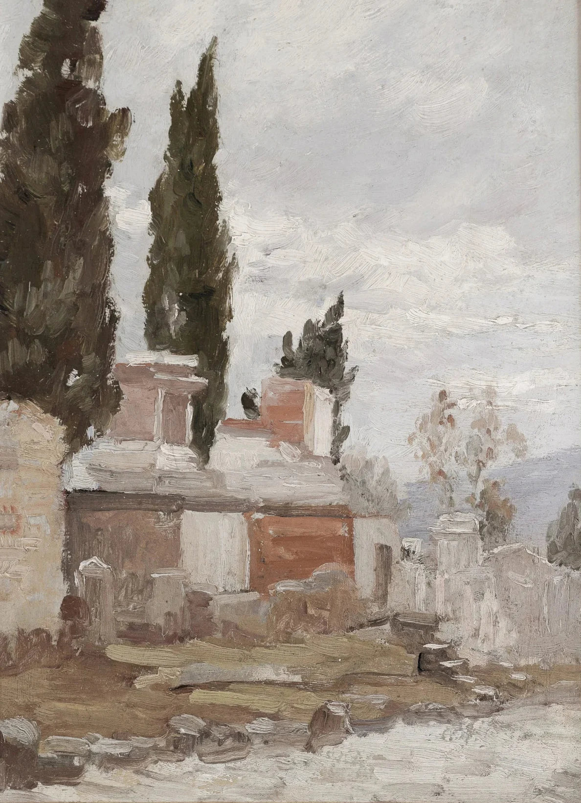 peinture vintage de campagne avec fleurs sauvages décorative