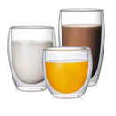 Lot tasses verre borosilicate double paroi isolant