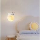 Suspension ours chevet enfant 3d lune lapin blanc veilleuse