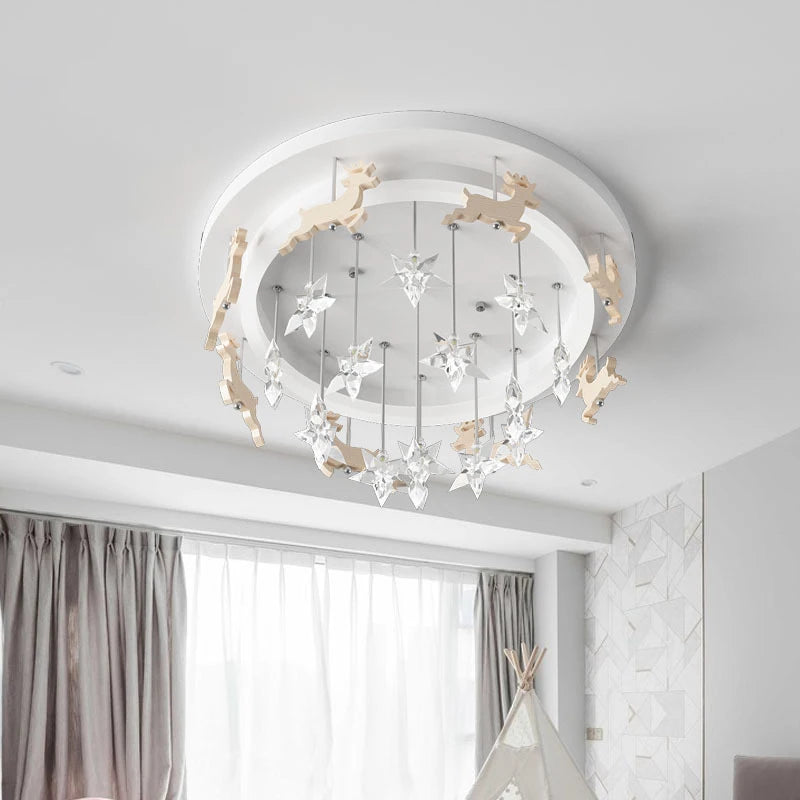plafonnier étoile à LED pour chambre enfant princesse garçon fille - vue 4 sur 7