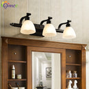 OMEE applique murale LED moderne AC90-260V applique murale salle de bains Vintage miroir lumières luminaire applique noir Bronze éclairage