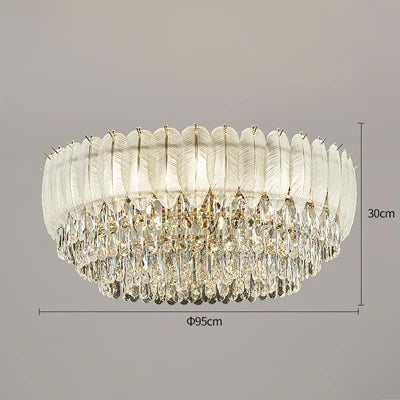 plafonnier cristal design moderne pour décoration intérieure élégante - vue 12 sur 12