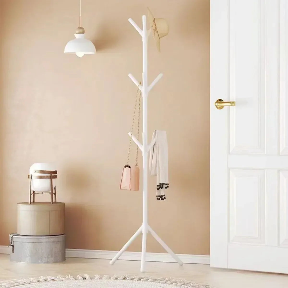 porte-vêtements et chapeaux support vertical en forme de branche - vue 5 sur 7