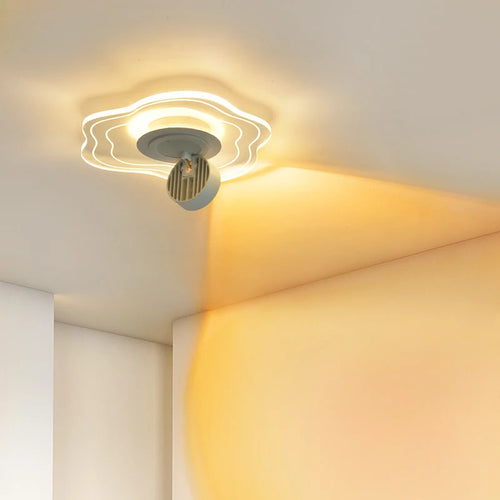 Couloir allée lumière simple moderne entrée lumières vestiaire créatif fleurs nordique encastré LED plafonniers avec projecteurs