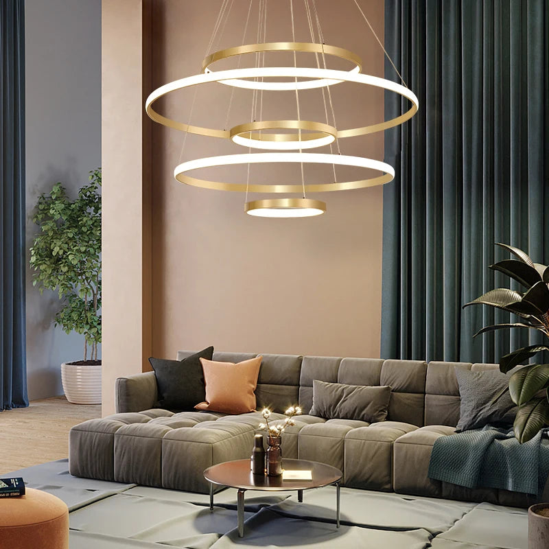 lustre moderne nordique avec télécommande et design épuré - vue 4 sur 30