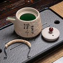 Théière japonaise rétro en porcelaine kungfu individuelle
