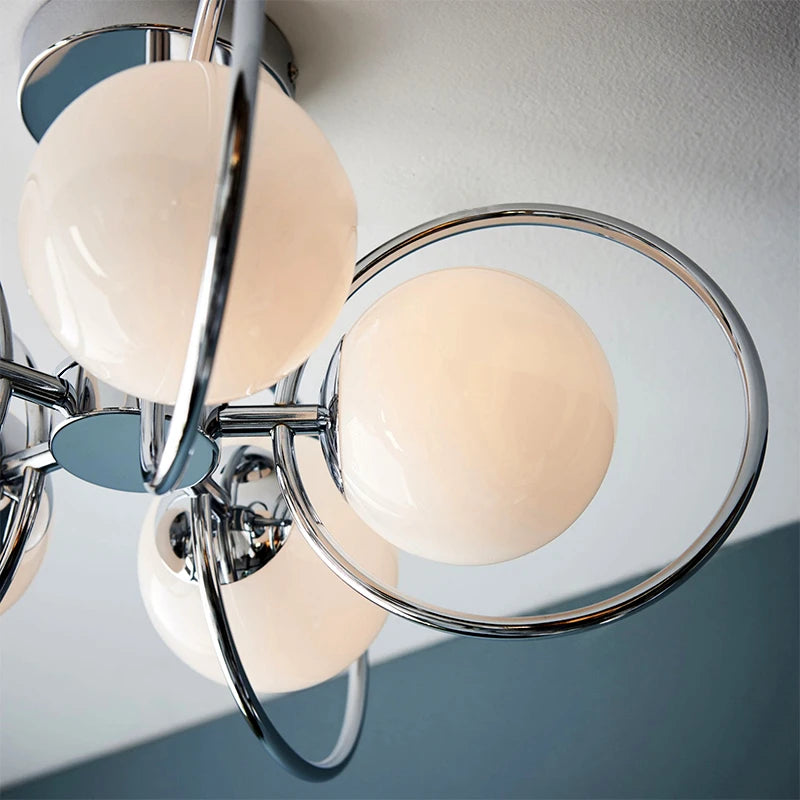 lustre moderne en verre pour un intérieur design élégant - vue 6 sur 9