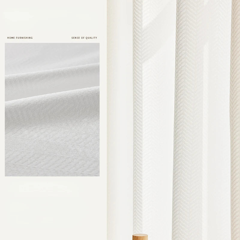 Voilage rideau léger style japonais pour salon chambre