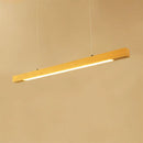 lampe suspendue led en bois au design moderne pour décoration intérieure