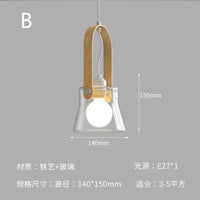 suspension design nordique moderne en verre décoration intérieure