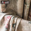 Rideau occultant floral moderne pour salon chambre fenetre