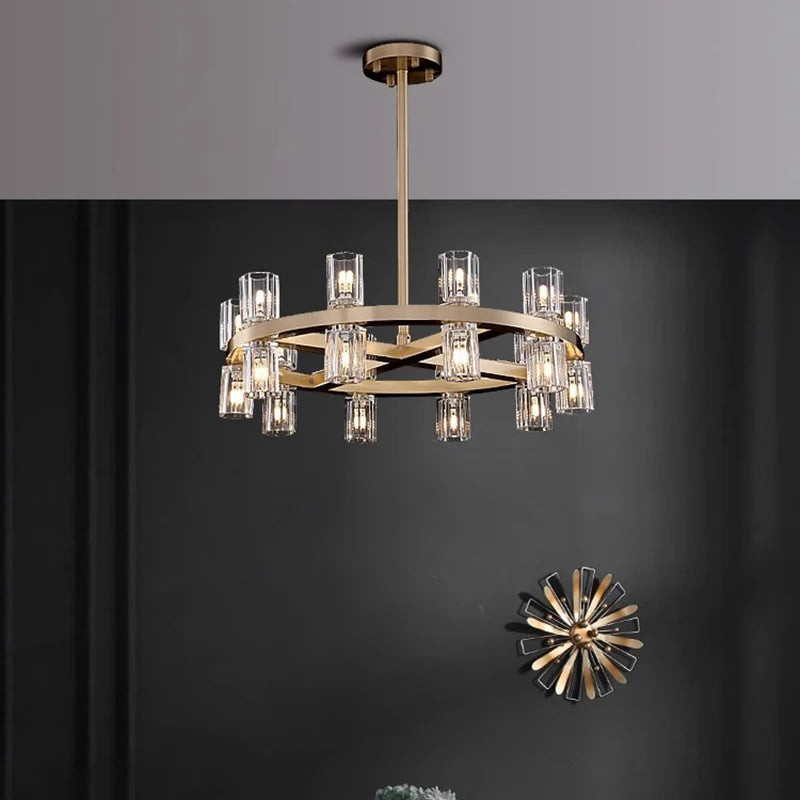 home decorationPendant lights, luxury crystal living room chandelier, dining room Pendant lamp, ceiling light, indoor lighting - vue 6 sur 9