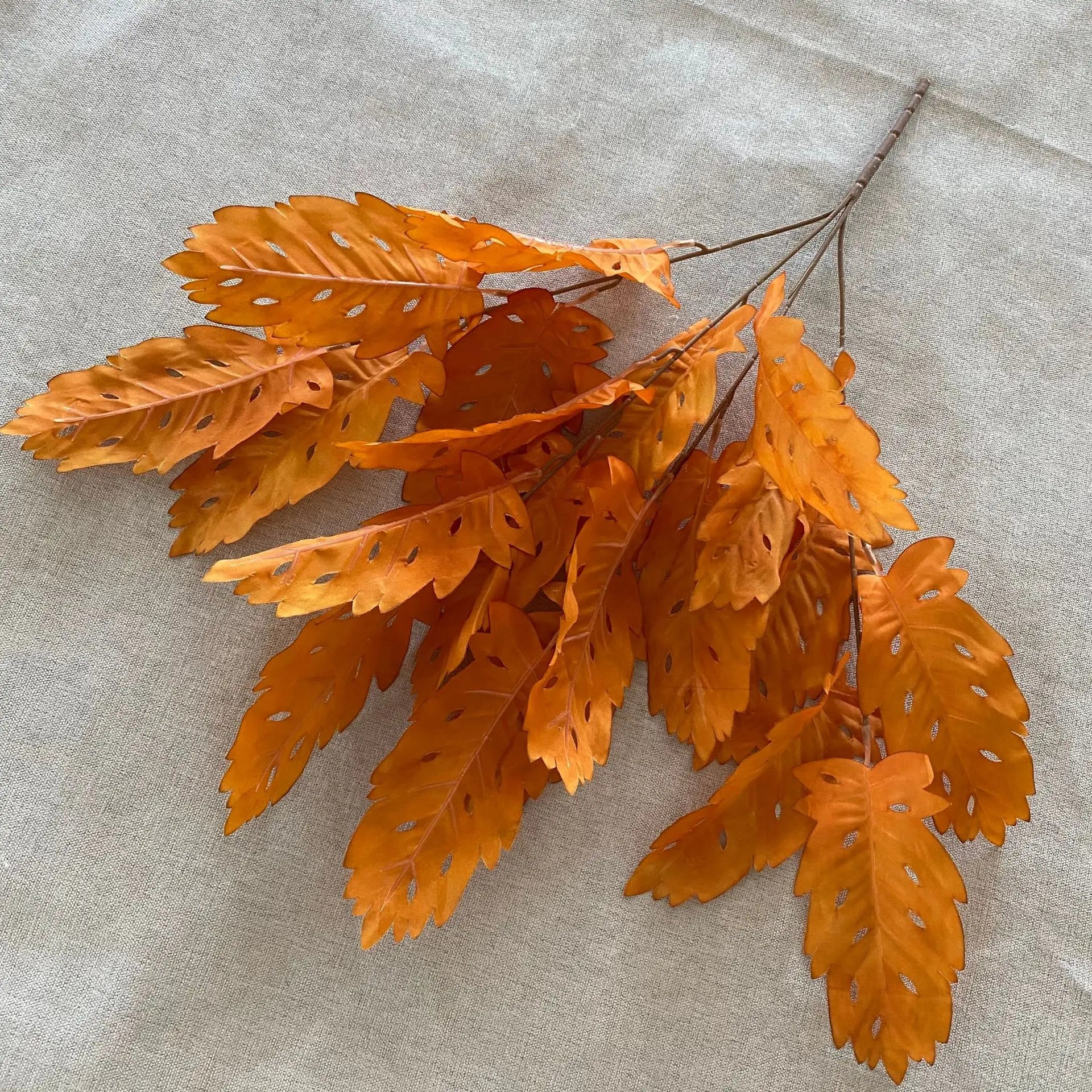 plantes artificielles feuilles de soie pour décoration florale - vue 12 sur 15