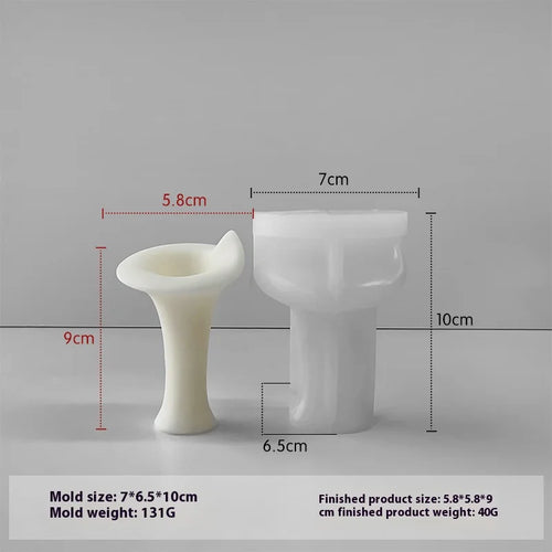 moule en silicone pour chandelier d'aromathérapie décoratif à faire soi-même