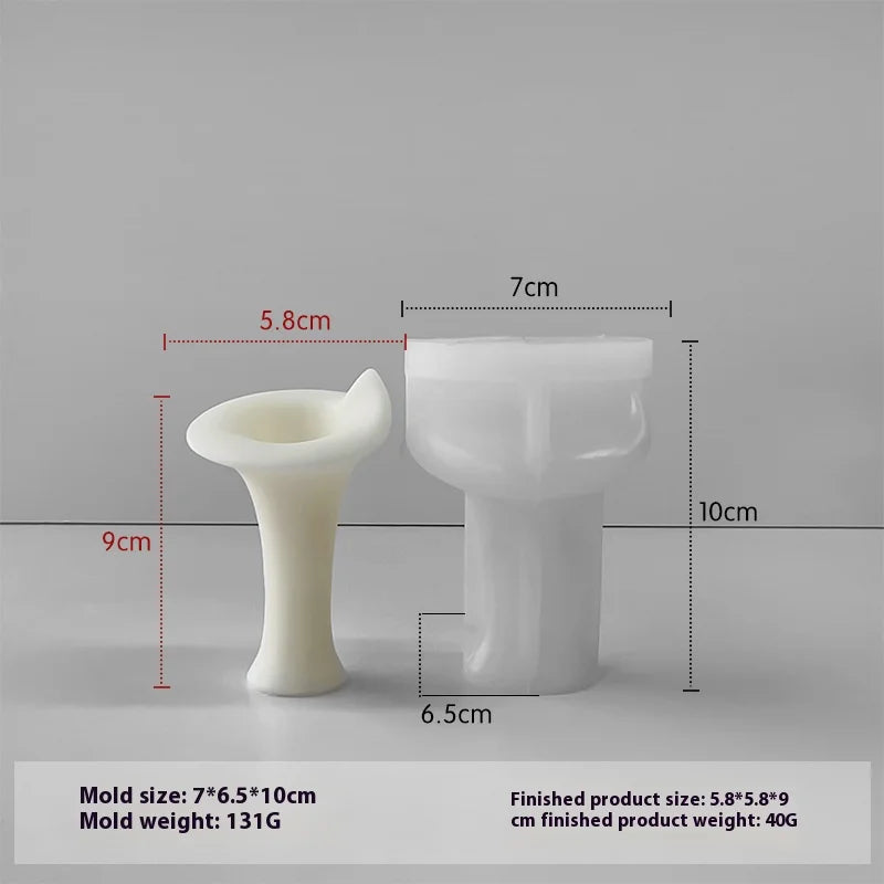 moule en silicone pour chandelier d'aromathérapie décoratif à faire soi-même - vue 8 sur 9
