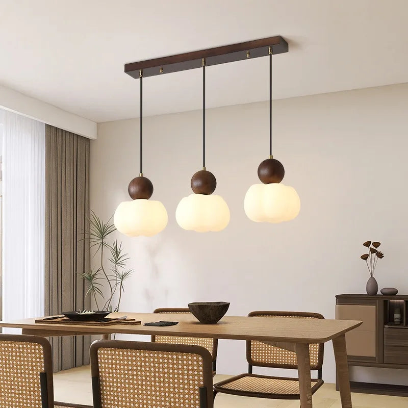 suspension nordique en bois massif pour décoration intérieure