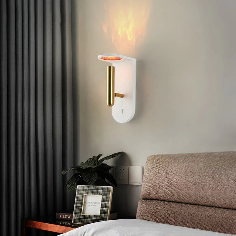 lustre led minimaliste flamme luxe appareil ménager moderne - vue 5 sur 9