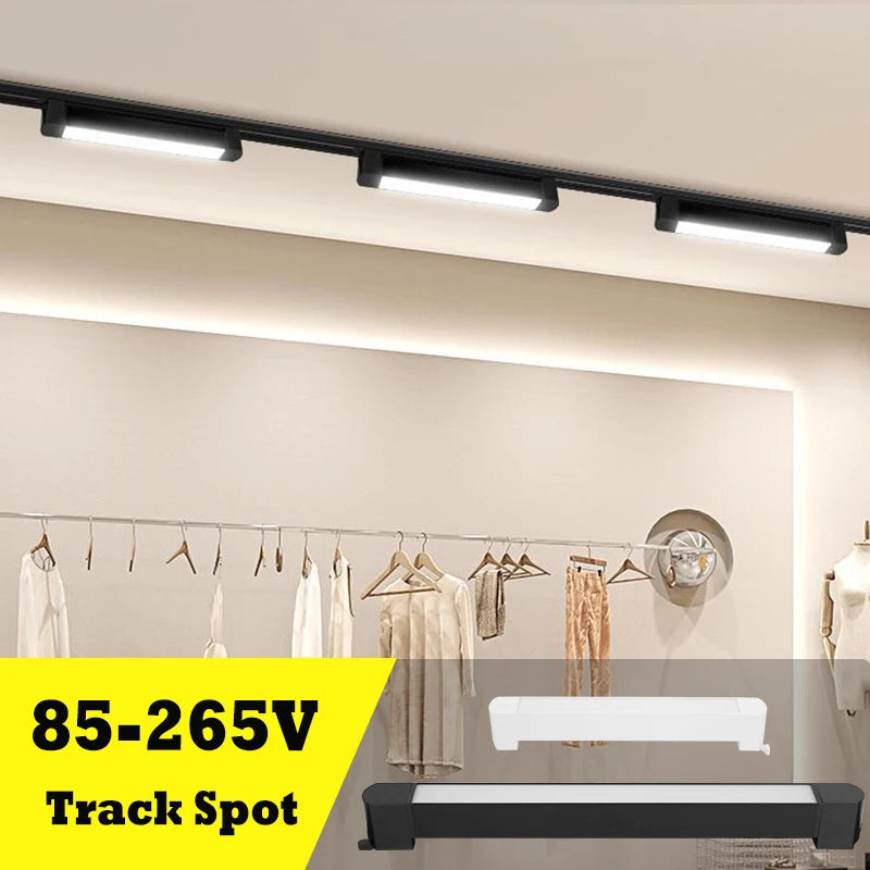 système d'éclairage sur rail magnétique à led pour décoration intérieure - vue 2 sur 18