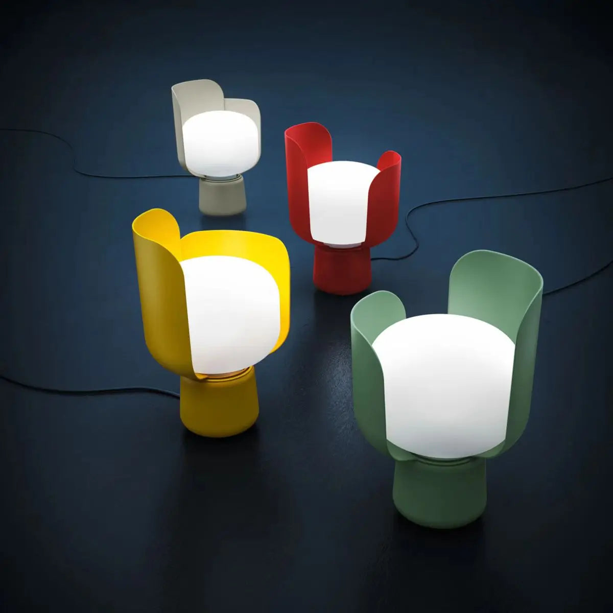 Lampe à poser LED en métal coloré krollet - vue 10 sur 14
