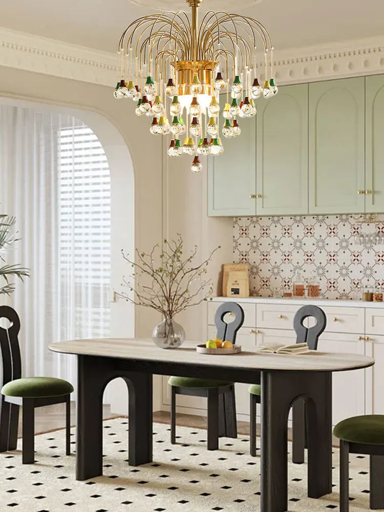 plafonnier tendance angel's tear en cristal lumineux élégant pour intérieur - vue 5 sur 10