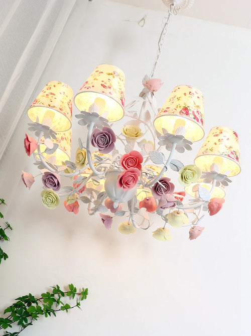 lustre en céramique led style nordique rétro pour un éclairage élégant - vue 2 sur 11