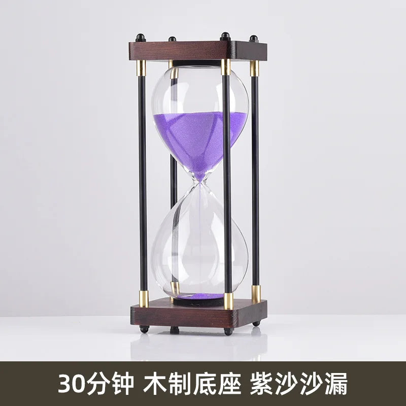 sablier en verre antichute pour enfants 30 minutes style rétro - vue 11 sur 17