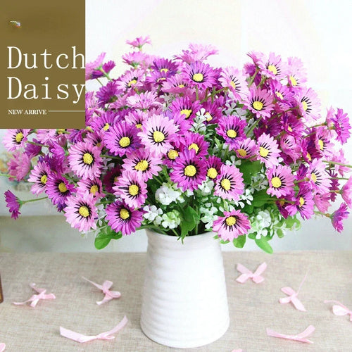 bouquet de marguerites en soie pour décoration florale artificielle