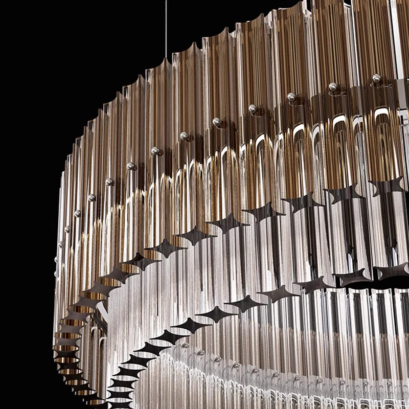 Lustre Led de luxe pour salon - vue 7 sur 10