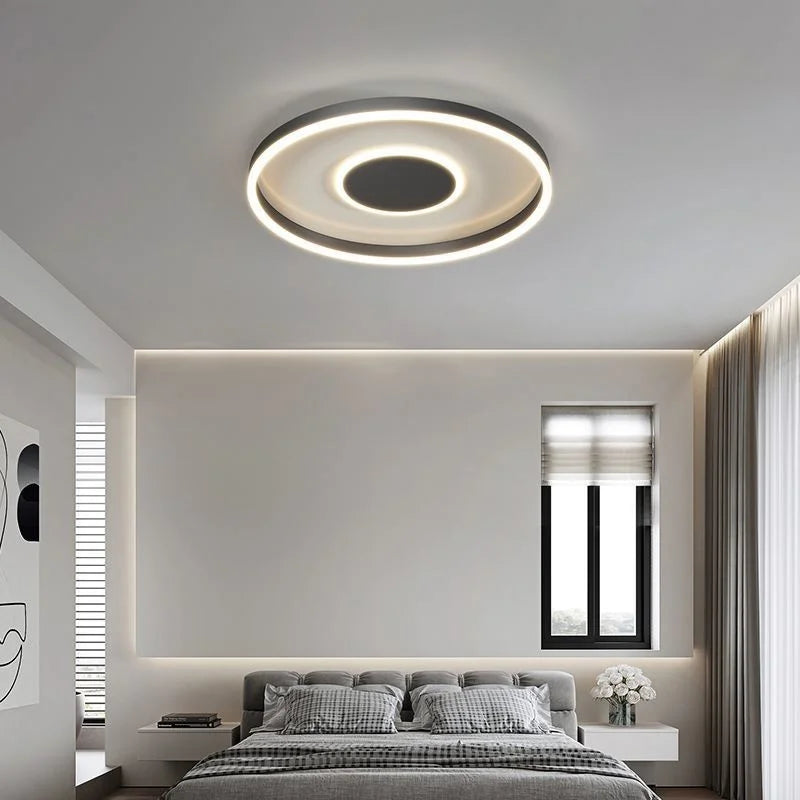 plafonnier led décoratif circulaire pour intérieur moderne - vue 3 sur 13