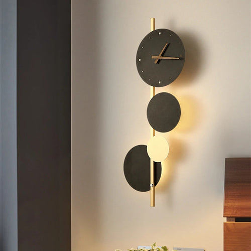 horloge murale led design nordique en acrylique pour décoration intérieure