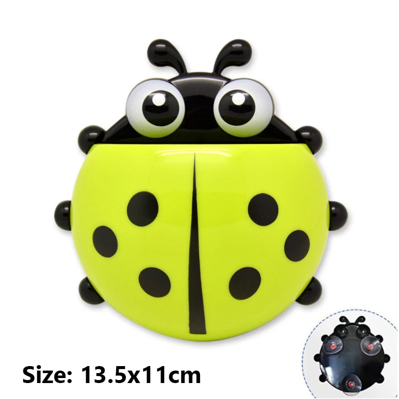 lot de 2 porte-brosse à dents coccinelle mignon pour enfants - vue 12 sur 11