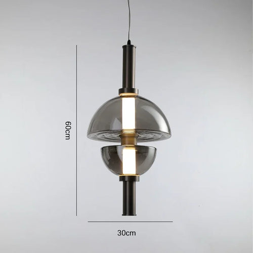 lustre moderne en verre design minimaliste pour restaurant et café