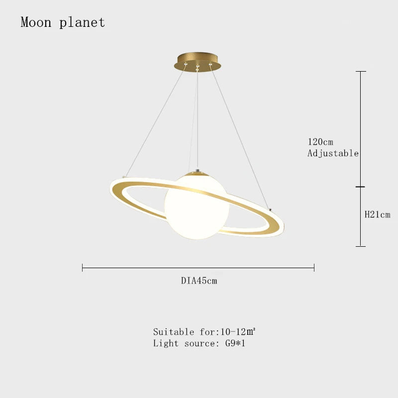 suspension planet earth pour chambre d'enfant astronaute étoile décorative - vue 12 sur 13