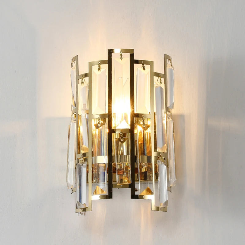 applique murale en cristal moderne pour intérieur élégant