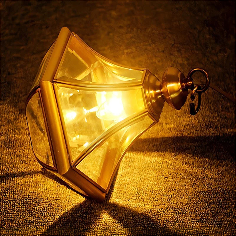 lustre en cuivre étanche style américain pour extérieur - vue 6 sur 9
