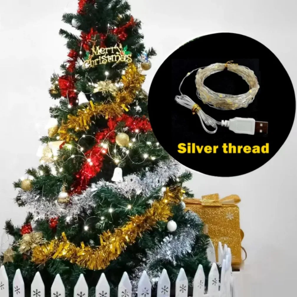 guirlande lumineuse led usb étanche pour décoration festive - vue 6 sur 14