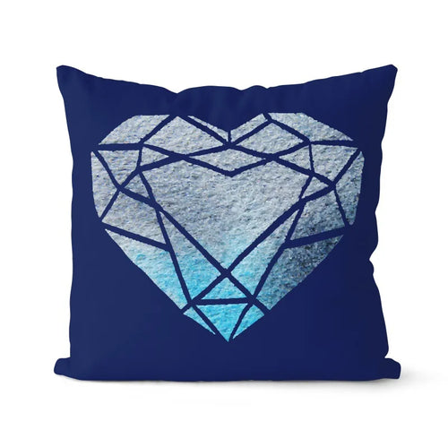 coussin bleu marine géométrique pour canapé ou fauteuil