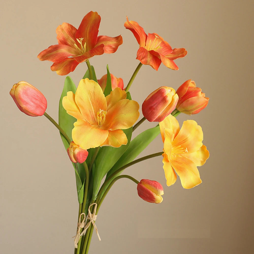 fleurs artificielles tulipes réalistes décoration mariage luxe