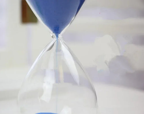 minuterie sablier aimanté 45 minutes artisanat horloge soufflée à la main - vue 7 sur 6