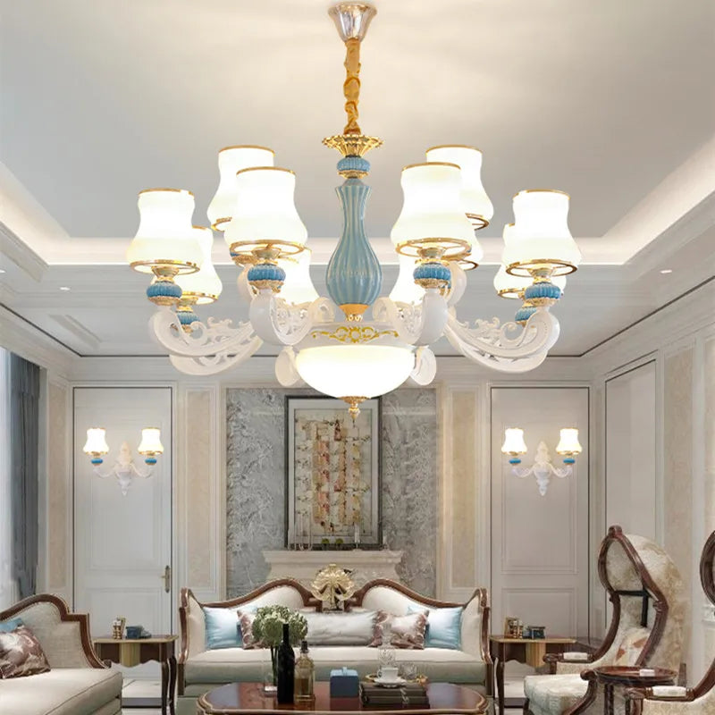 lustre moderne en céramique pour un éclairage intérieur élégant - vue 4 sur 6