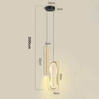 Suspension LED au design nordique moderne décorative