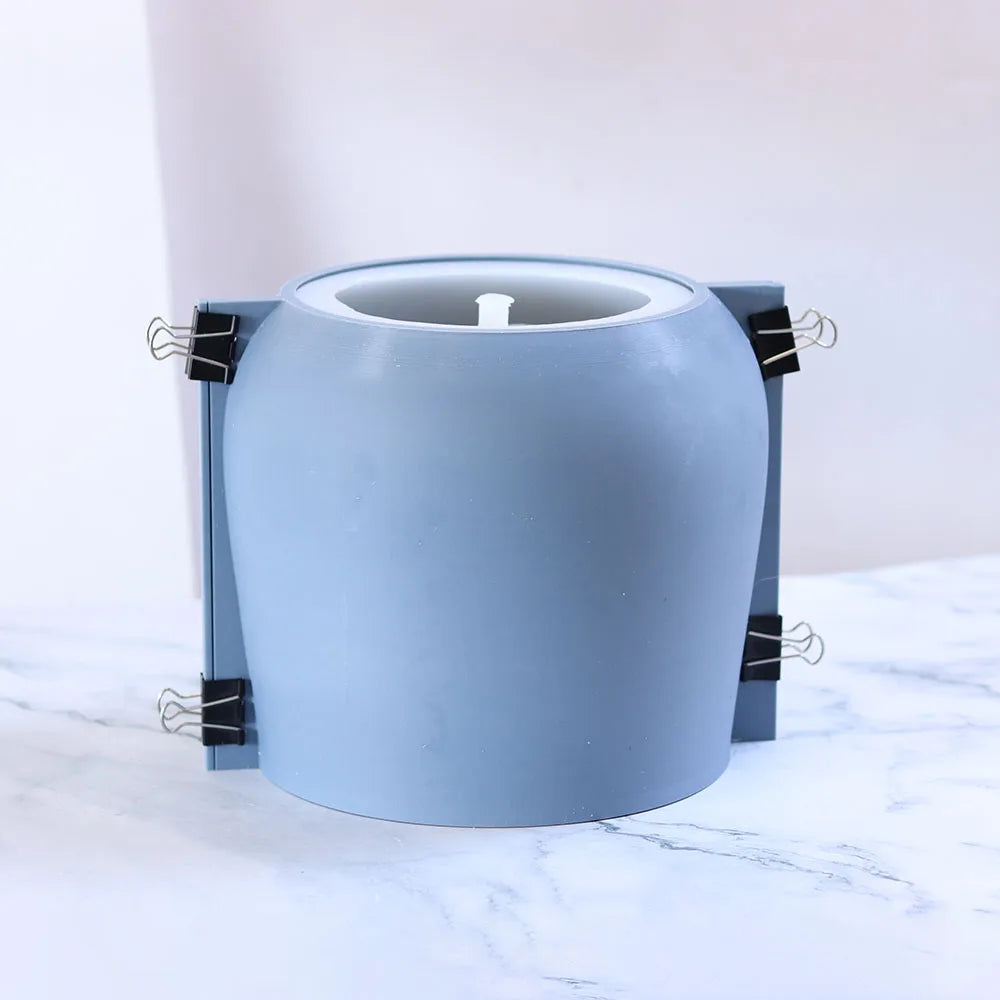 moule en silicone pour pot de fleurs en béton - vue 4 sur 9