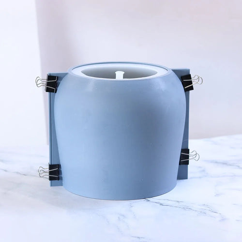 moule en silicone pour pot de fleurs en béton