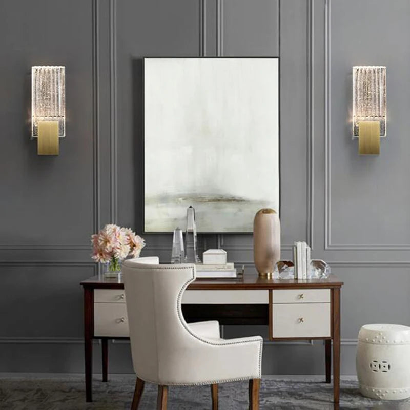 Applique murale en cristal Nordic style luxe pour éclairage intérieur - vue 5 sur 7